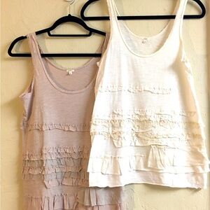 J Crew 100% Cotton Tank Tops Bundle Size Small